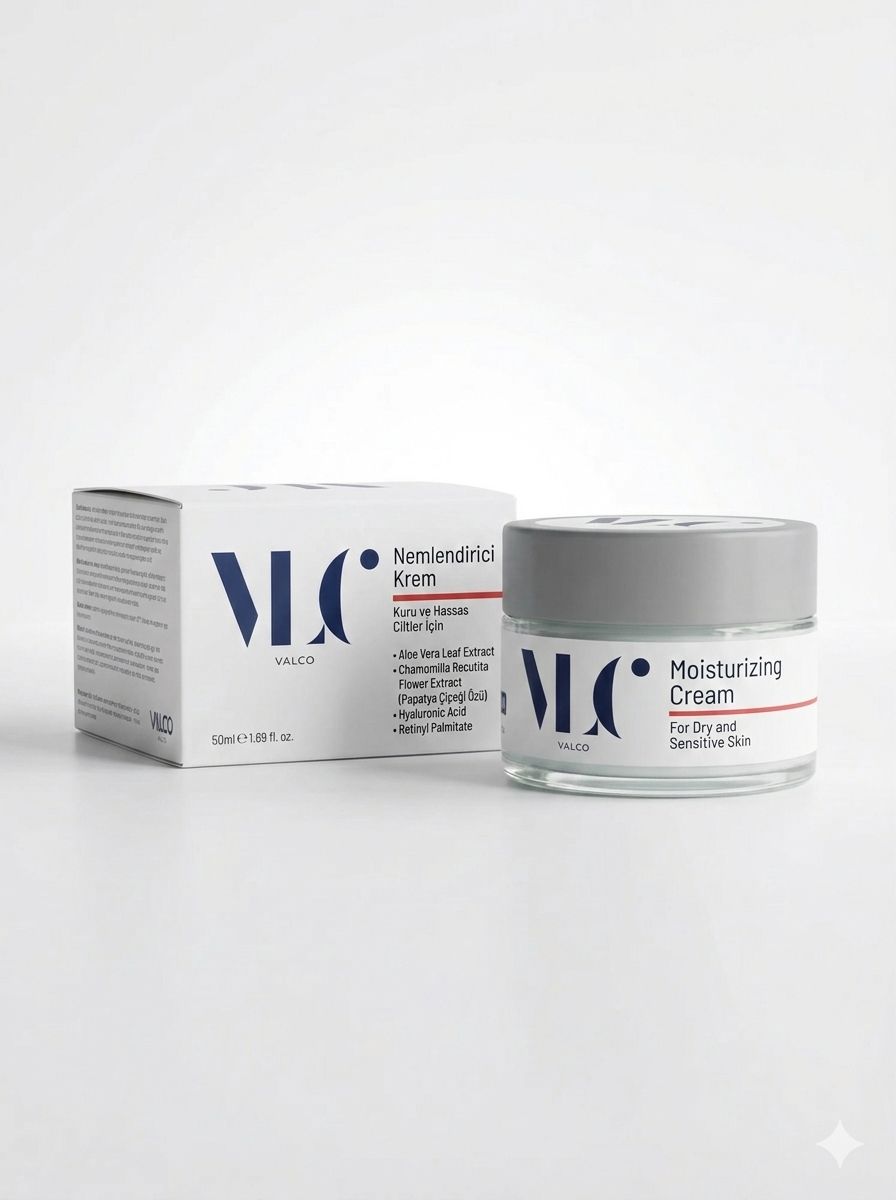VLC Moisturizing Cream Dry and Sensitive Skin 50 ml detay